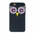 Гелевый 3D чехол накладка с совой для iPhone 6 / 6S Owl style (черный)